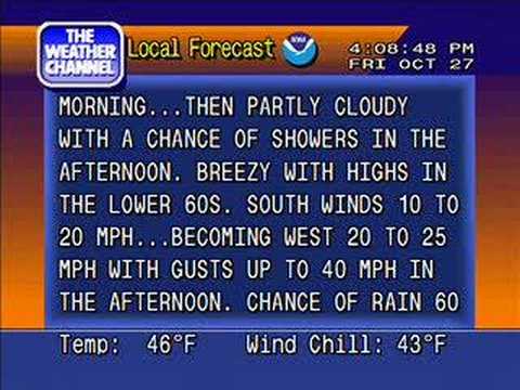 WeatherSTAR 4000 Emulator - Oct. 27, 2006