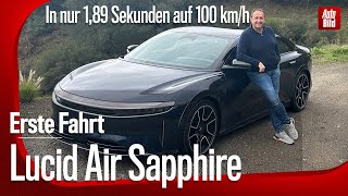 Lucid Air Sapphire (2024) | So fährt die stärkste Limousine der Welt | mit Thomas Geiger