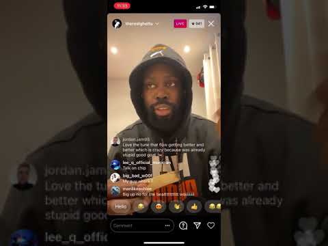 GHETTS ADDRESSES CHIP BEEF ON INSTA LIVE