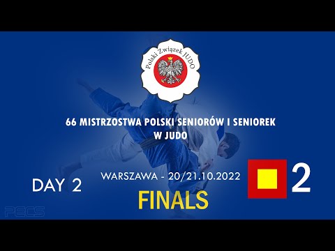 DAY 2 FINALS - TATAMI 2 - 66 MISTRZOSTWA POLSKI SENIORÓW/EK W JUDO - WARSZAWA 20-21.10.2022