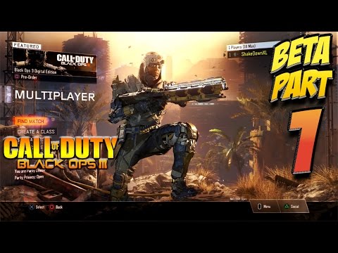 Call of Duty Black Ops 3 Beta Gameplay Part 1 - Specialists, Guns, Perks & Score Streaks