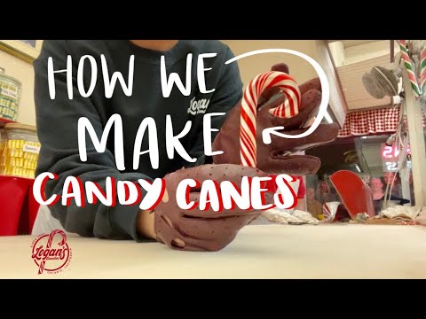 How We Make: Peppermint Candy Canes ❤️‍🍬  // Logan's Candies
