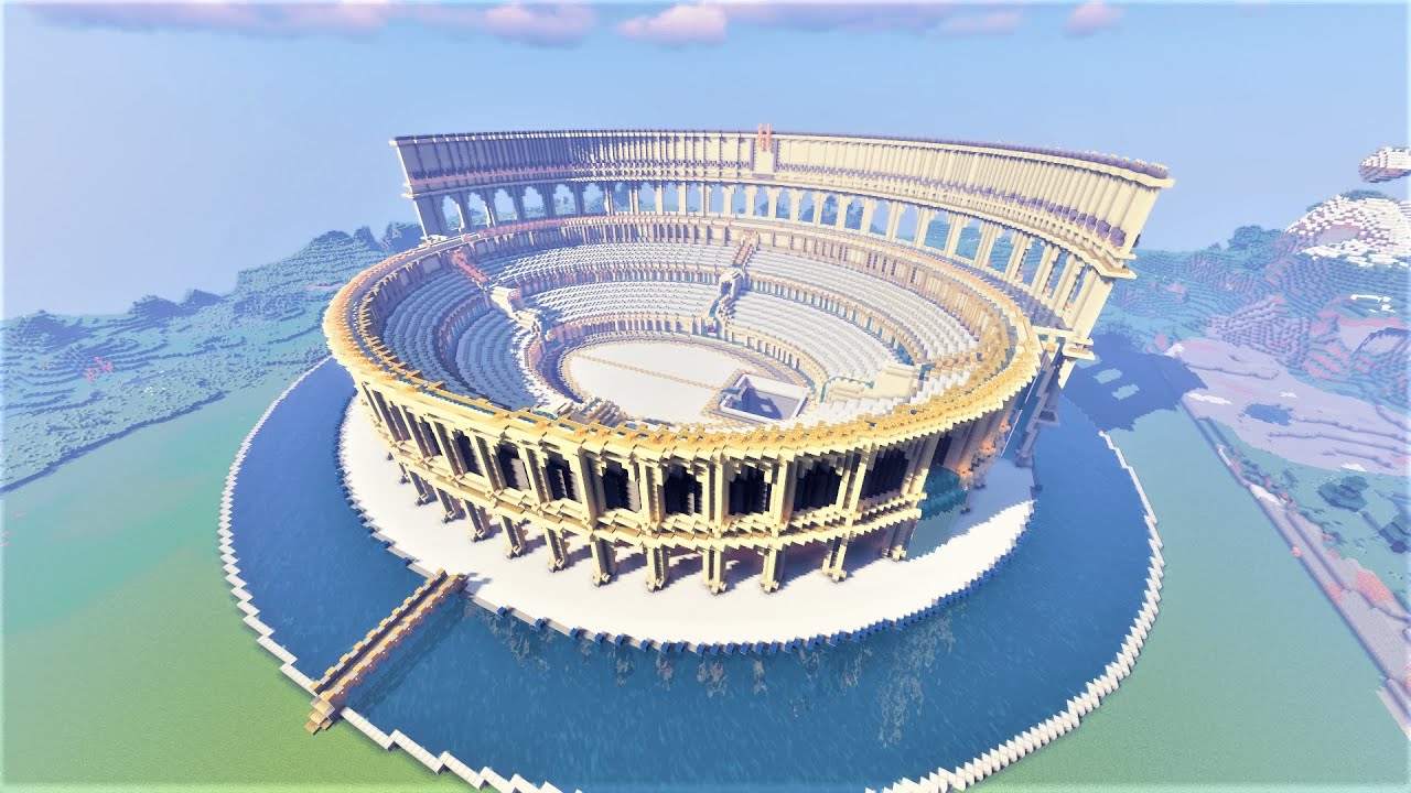 야생에서 200시간동안 실제 크기 콜로세움 만들기