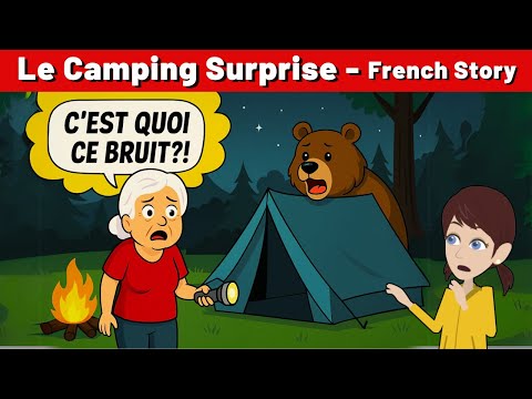 French Story – Le Camping Surprise ! | French Conversation for Beginners | CCube Academy
