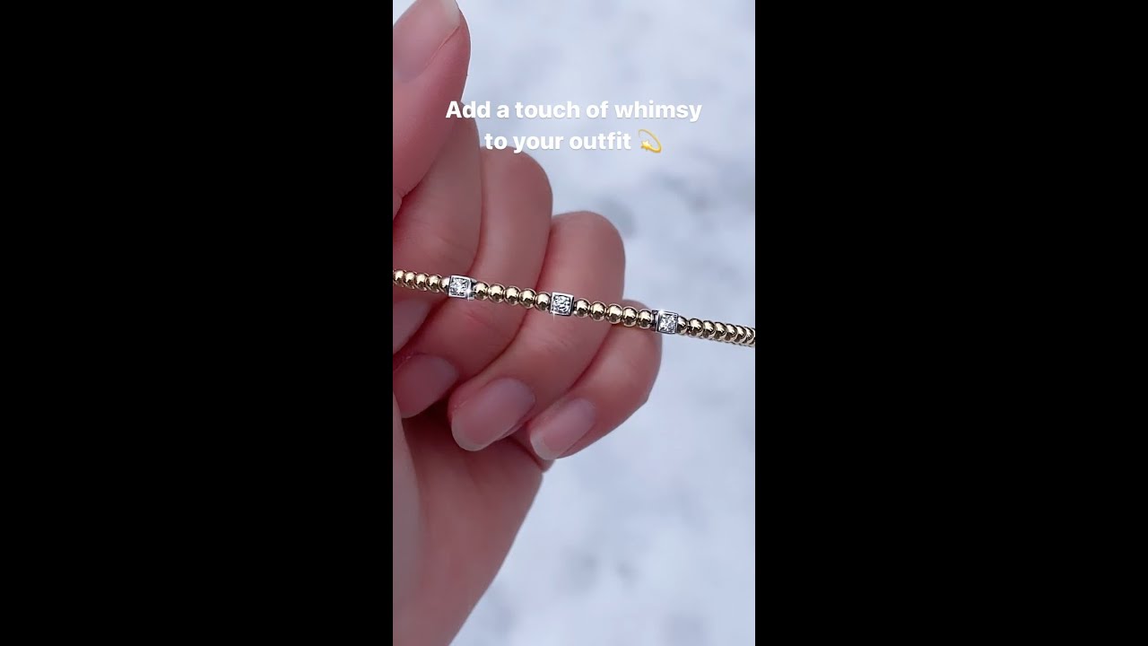 Tri Square Bubble Bangle