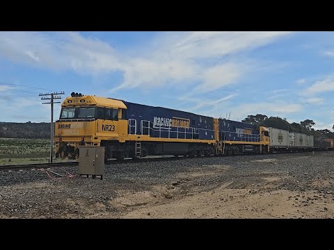 4PM6 PN "Linfox Express" (NR23, NR67), Perth to Melbourne, 1450, 19/10/24, Great Western Loop VIC