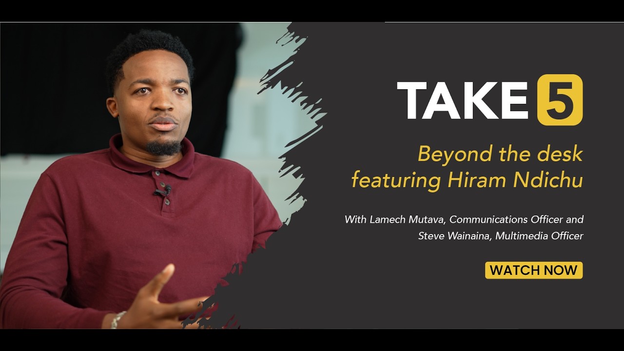 Take 5 with Hiram Ndichu: The Lived Experience that Birthed Interest in Research | Episode 5