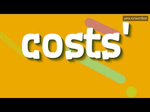 HOW TO SAY COST? #cost