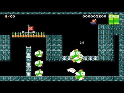 プクプクの洞窟/Cheep Cheep Cave by ノッポ 一SUPER MARIO MAKER一 No Commentary 1AL