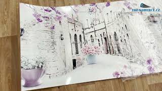 Kuchyňský panel ABS plast Pohádkové město 3000x600mm 1,5mm