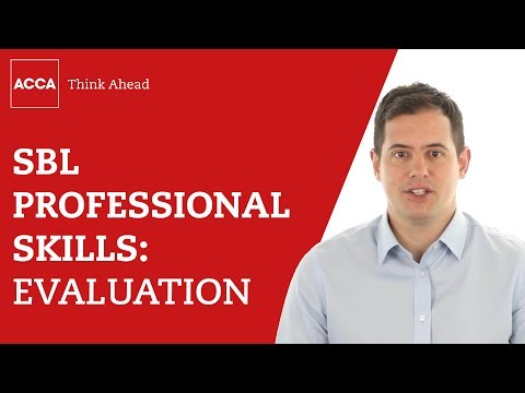 Strategic Business Leader professional skills: evaluation