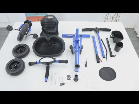 Миниатюра изображения товара Трехколесный велосипед с ручкой Amarobaby Legend / AB22-36LG/09 (черный)