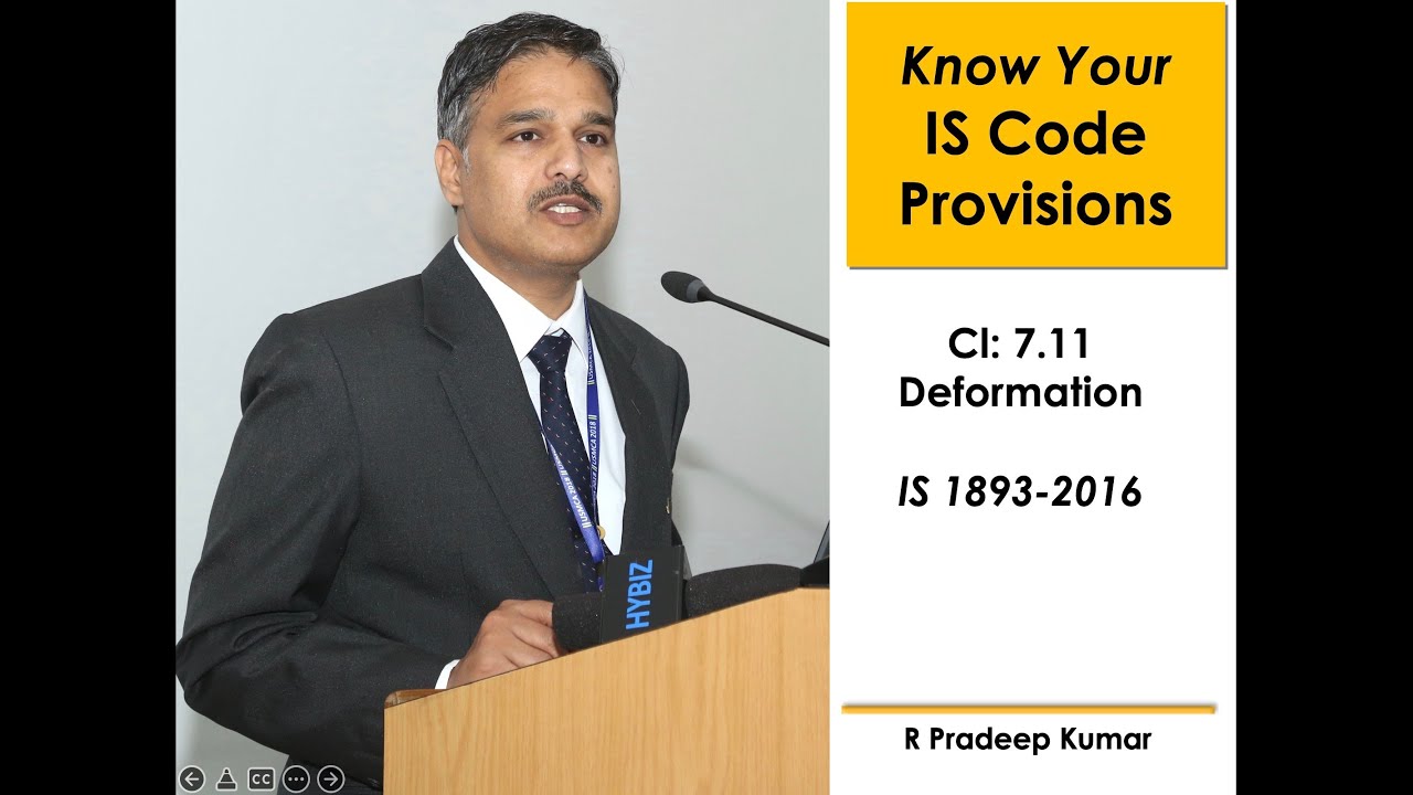 IS 1893-2016 (Part I): Clause 7.11 Deformation