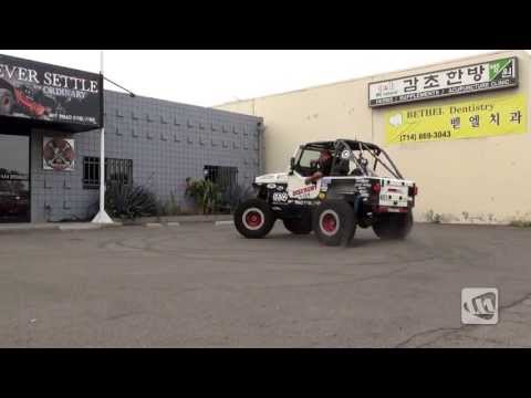 HOONING EVO Style - 350 HP Jeep TJ Wrangler Doing Doughnuts