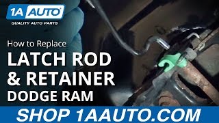 How to Replace Hood Latch Rod & Retainer 02-08 Dodge Ram