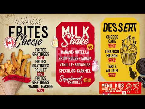 Menuboard pour Restaurants, Bars, Cafés - BADSI