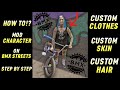 How To Mod Character On BMX Streets | Clothing Mods | Skin Mods | Hair Mods | Texture Editing UABEA