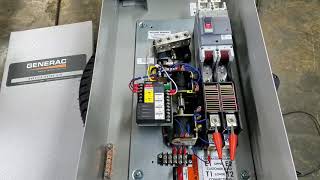 Generac automatic transfer switch explained,  demo