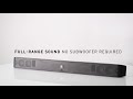 Namų kino sistema JBL Bar 2.1 Deep Bass (MK2) namų garso sistema, Juodos spalvos