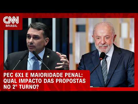 PEC da 6×1 pressiona Flávio; maioridade penal coloca Lula em alerta; veja análise | CNN AGORA