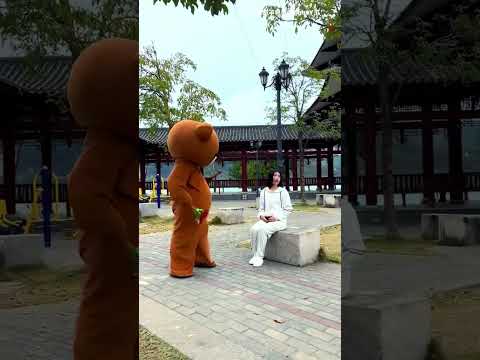 Part:1 Muddy bear purpose a cute girl 😻😹wait for end #funny #cute #shortsyoutube #shorts