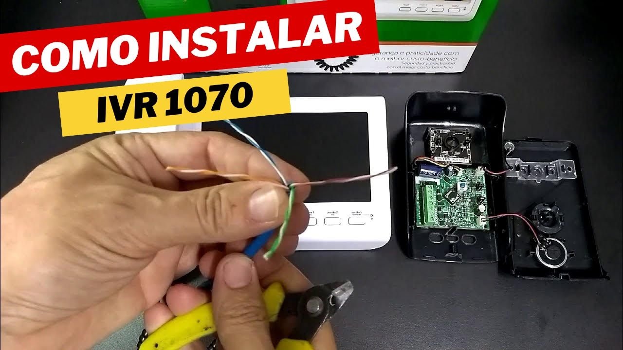 Como instalar o vídeo porteiro IVR 1070 | Passo a passo da ligação