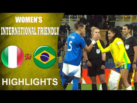 Italy vs Brazil Highlights & All Goals | International Friendly Women | 29.10.2025