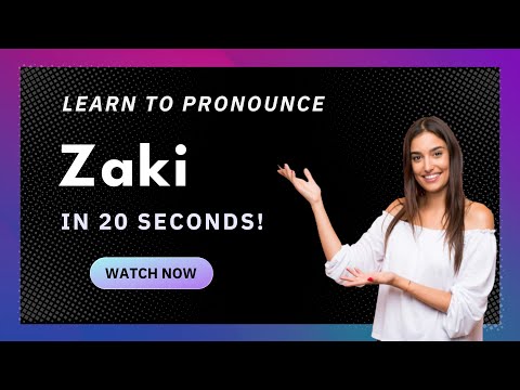 Learn how to pronounce Zaki (US) with Audio and Phonetic Spelling