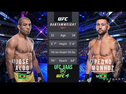 JOSE ALDO VS PEDRO MUNHOZ FULL FIGHT UFC 265