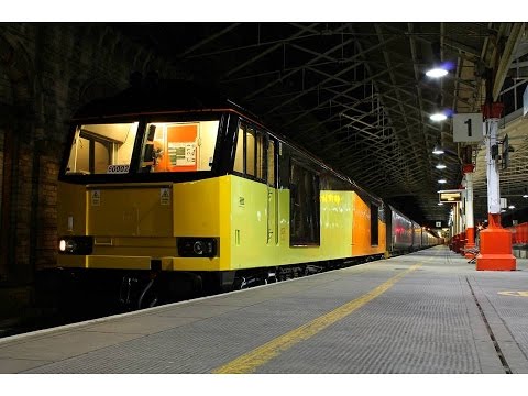 Colas 60002 departing Crewe on First Loaded Test Run on 6F58 Ratcliffe to Liverpool Bulk 27/1/2015