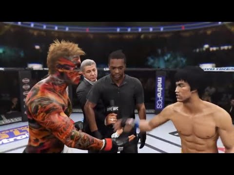 🐲 Bruce Lee  vs.  CREATURE (EA Sports UFC 2)