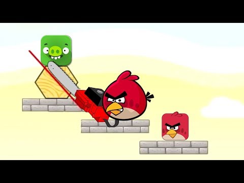 Angry Birds Pigs Out - REVENGE CUT THE WOOD FALL DOWN BAD PIGGIES