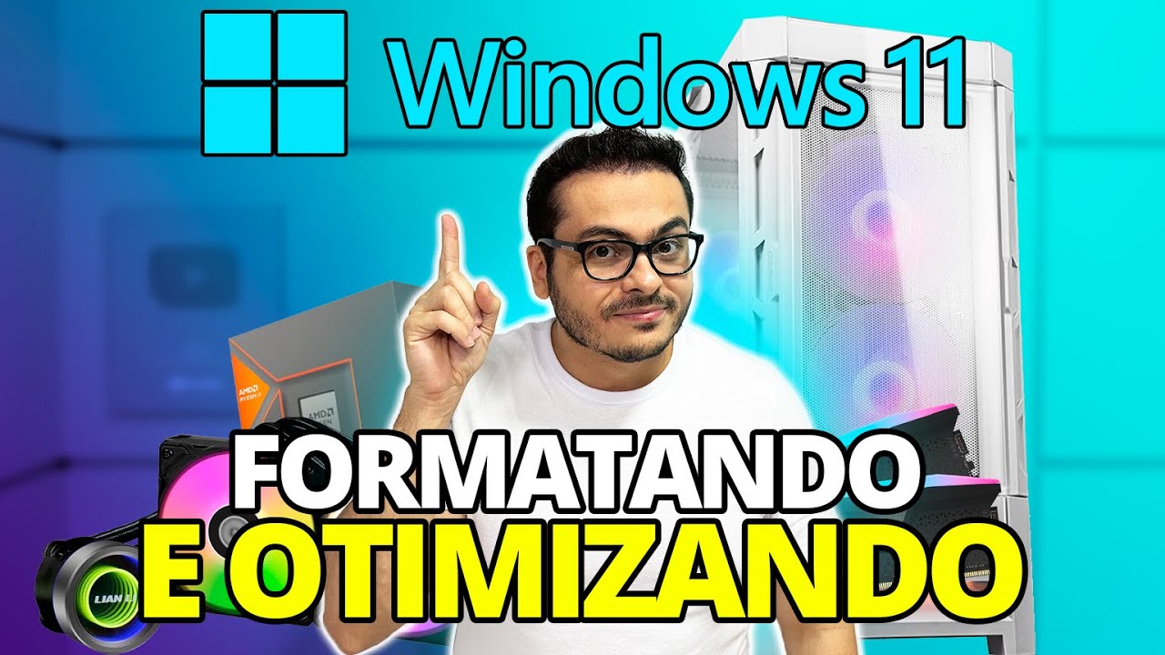 FORMATANDO E OTIMIZANDO O WINDOWS 11 NO PC GAMER COM O NOVO RYZEN R5 8600G