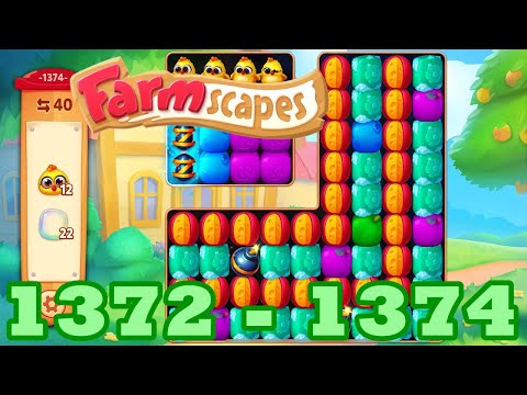 Farmscapes Level 1373 - 1374 HD Gameplay Walkthrough | 3 - match game | android | ios | GameGo Game