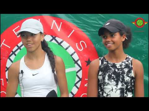 Great Britain's Isabella Wong and her partner Germany's Tamara Kuti win TFG/ ITF Accra J5 Open