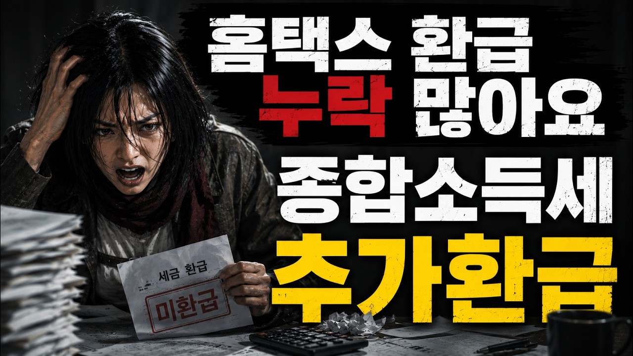 홈택스 환급 누락 많아요 종합소득세 환급조회해보세요