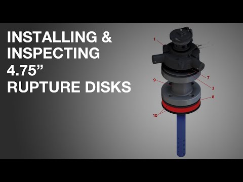 installation Instructions for 4.75 " Rupture discs 