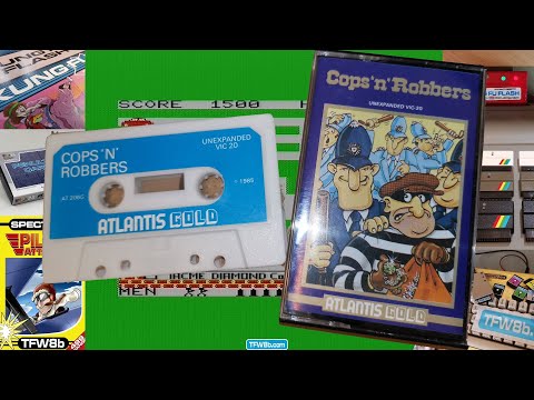 Rod's Rummaged Recordings: Cops 'n' Robbers - Atlantis Gold - Unexpanded Commodore VIC20 #Koolkidz