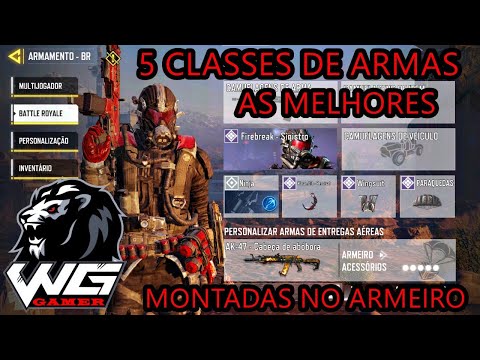 As 5 Melhores Classes De Armas Montadas No Armeiro Para Pegar No Drop No Battle Royale - COD Mobile
