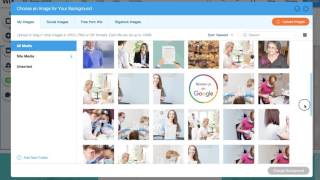 "Selected Images" in Wix Website Design Editor