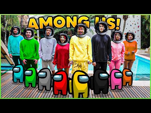 AMONG US NA VIDA REAL COM MUITAS PESSOAS!! ( AMONG US REALISTA ) [ REZENDE EVIL ]