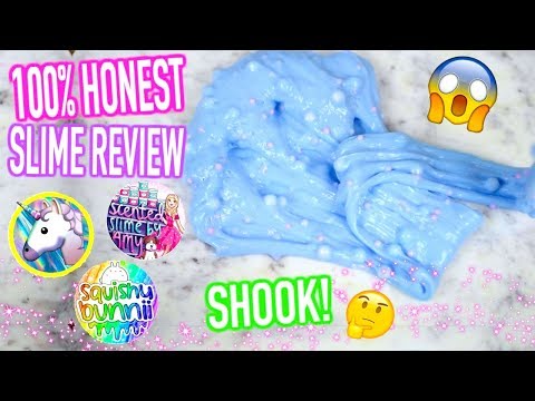 100% Honest Slime Shop Review (UniicornSlime, SQUISHYBUNNII, Scented Slime by Amy) Video