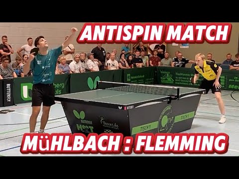 2.Bundesliga🏓 | WAS EIN MATCH😲 gegen den BESTEN deutschen Antispinspieler | C.Mühlbach : A.Flemming