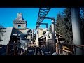Jaguar Roller Coaster Ride Attraction Roundtrip Onboard Front POV At Knott S Berry Farm Anaheim CA