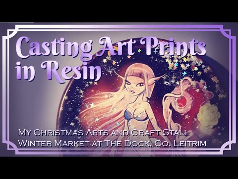 Casting Art Prints in Resin | Epoxy Plaques | My Art & Craft Stall | Winter Market at The Dock 2019