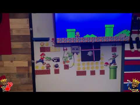 Man Cave Project: Bar Build part 14: Super Mario Bros (Update to Gaming Zone) Wall Stickers