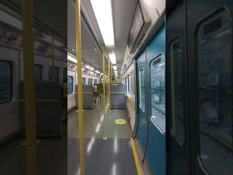 Onboard a dart class 8600 between dunlaoghaire-sandycove