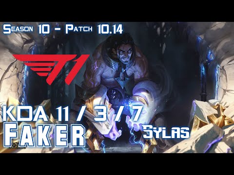 T1 Faker SYLAS vs SYNDRA Mid - Patch 10.14 KR Ranked