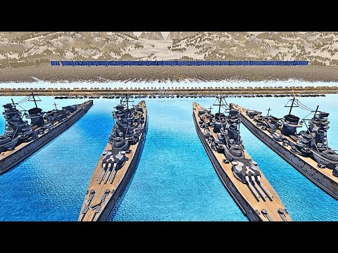 WW2 ARMY WITH HYDRA & NAVY BATTLE SHIP vs 3,000,000 NAZI ZOMBIES - Ultimate Epic Battle Simulator 2