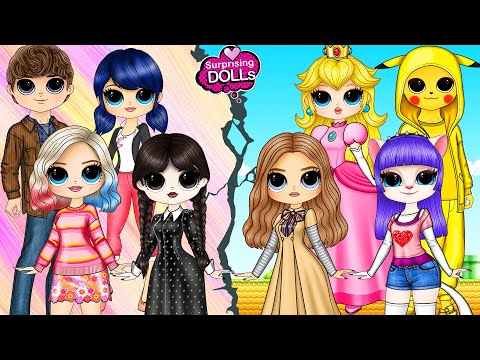 M3GAN, Talking Angela, Wendesday and Enid 📺🕹 Video Games or TV? - DIY Arts & Paper Crafts